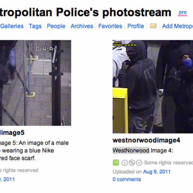 Engelse politie gebruikt Flickr om relschoppers te identificeren 