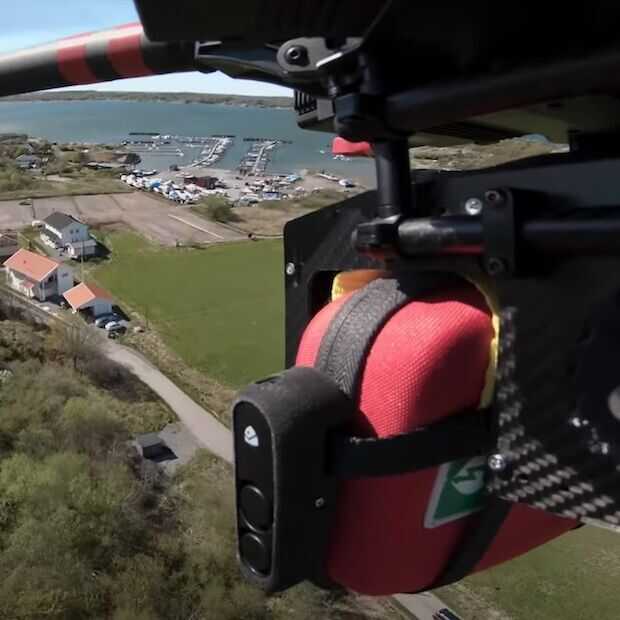 Drone redt patiënt met hartstilstand