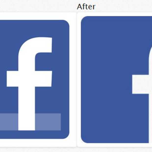 Facebook verandert logo's op website