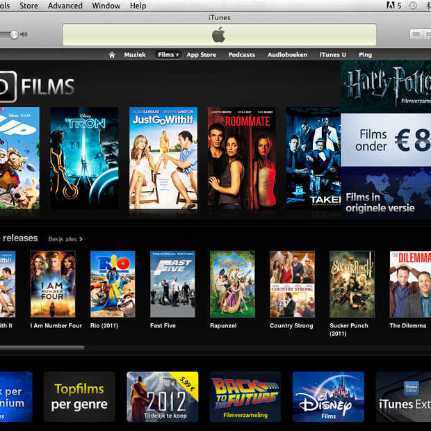 Films huren via iTunes