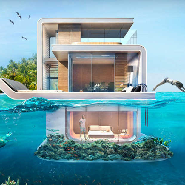 ​Koop je eigen Floating Seahorse; een drijvende villa in Dubai vol design