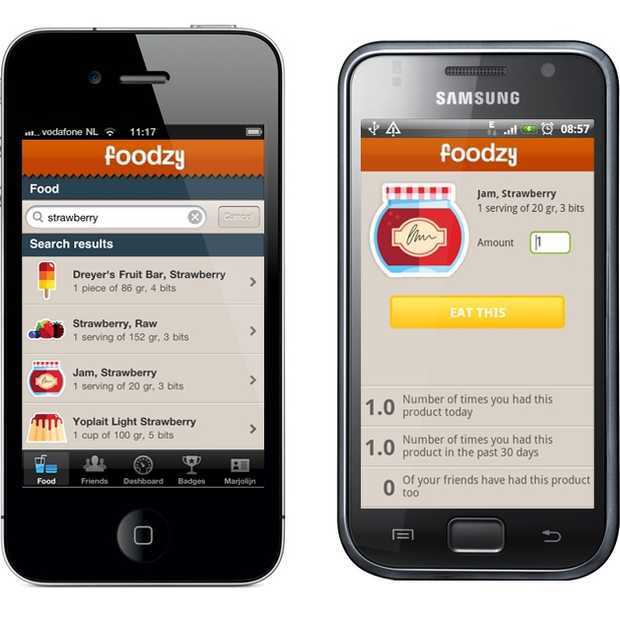 Foodzy lanceert iPhone en Android app
