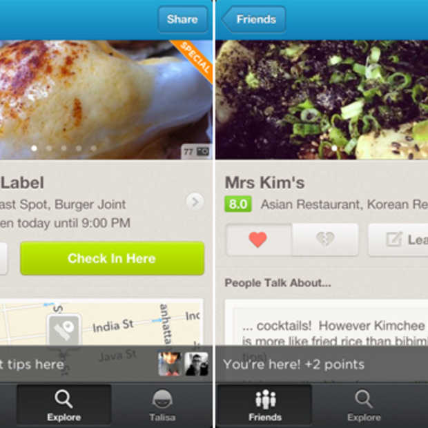 Foursquare komt met nieuwe update voor de iPhone