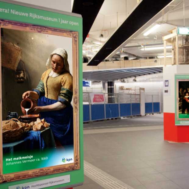 Geanimeerde digitale Nachtwacht te zien op metrostations in Rotterdam en Amsterdam #rijks1jaar