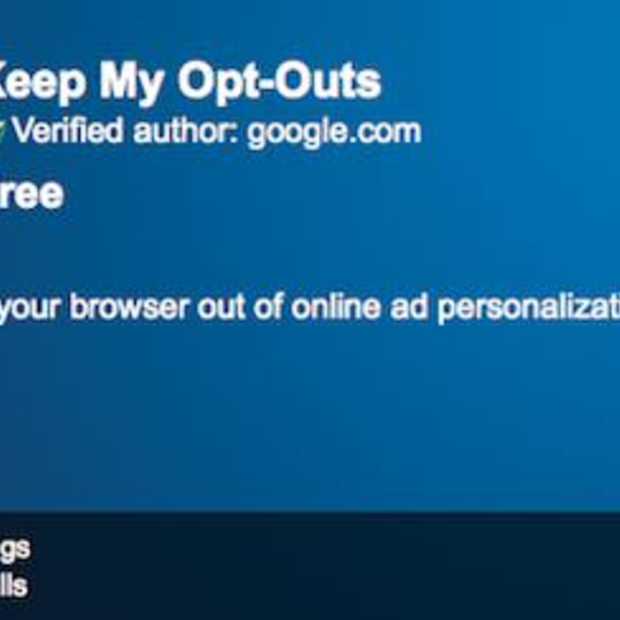 Google : Keep my opt-outs, tot ziens Ad Tracking cookies