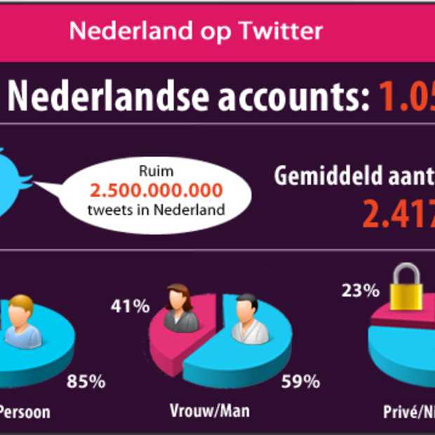 Groei aantal Nederlandse Twitteraccounts vlakt af