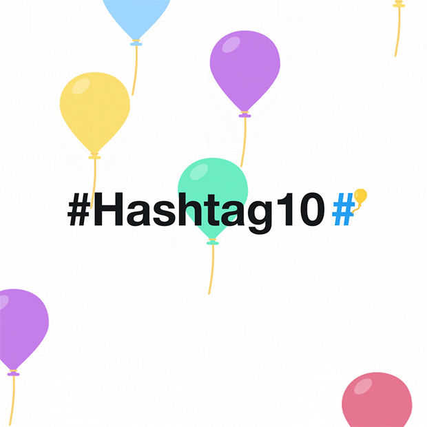 De Hashtag bestaat vandaag 10 jaar #Hashtag10​