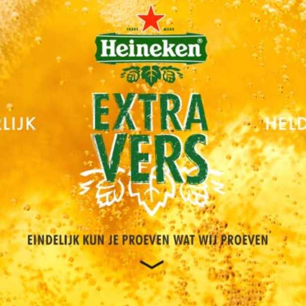 Heineken Extra Vers, vers verpakt bier met een hoog broodje aap-gehalte