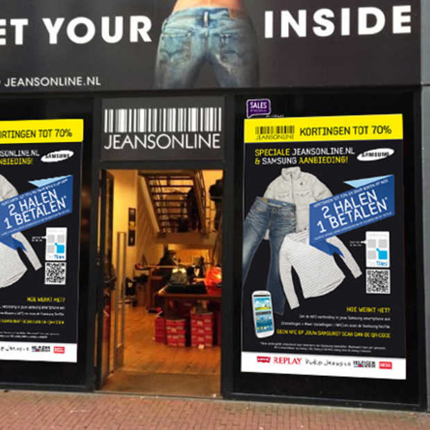 Het nieuwe shoppen: NFC-activatie bij JeansOnline