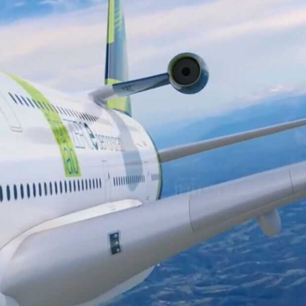 Airbus gaat een waterstof aangedreven vliegtuigmotor testen