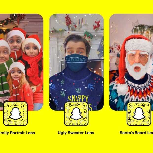 Snapchat lanceert nieuwe lenzen voor de feestdagen