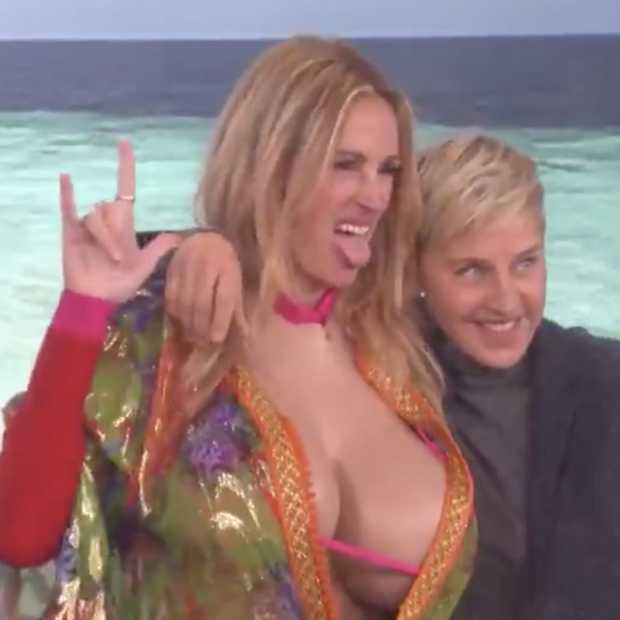 Ellen DeGeneres wijst Julia Roberts de weg op Instagram