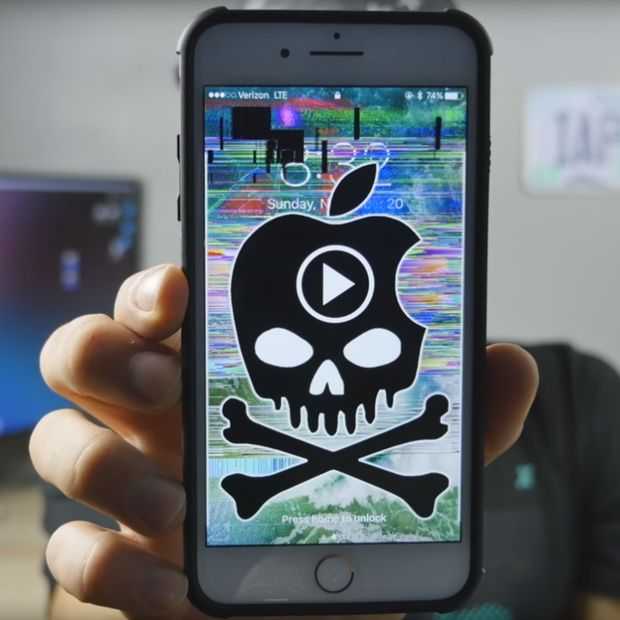 Deze gevaarlijke video crasht je iPhone of iPad