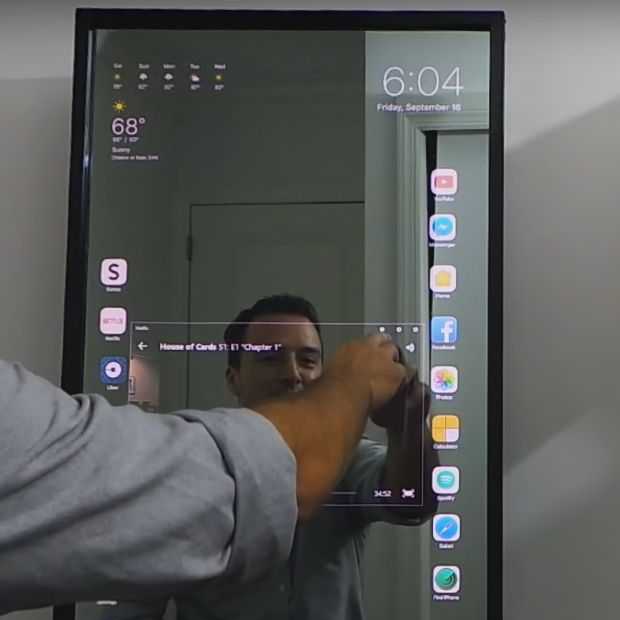 Hebben: iPad-achtige slimme Apple Mirror