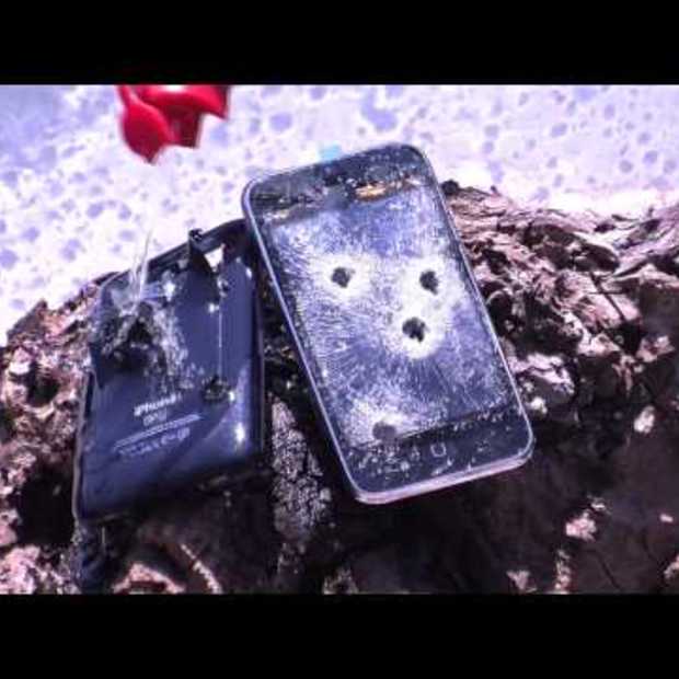 iPhone 3GS Shot with 9mm and Burned