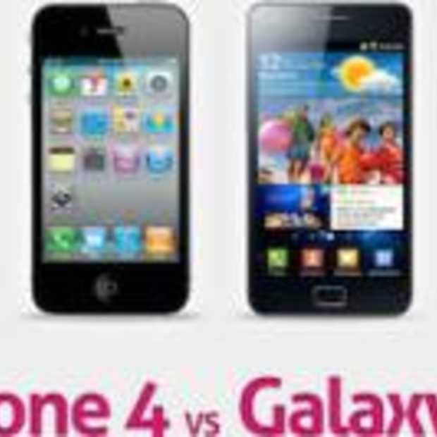 iPhone 4 vs Samsung Galaxy S2 [Infographic]