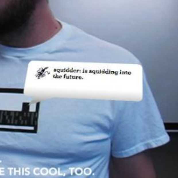 Je Twitter feed op je t-shirt?