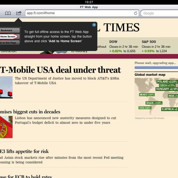 Kan HTML5 een iPad App vervangen?