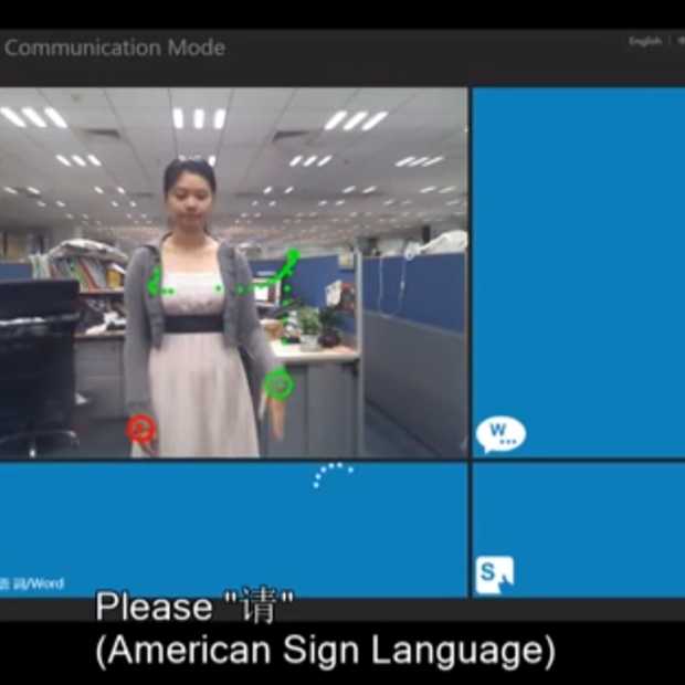 Kinect zet gebarentaal om in tekst