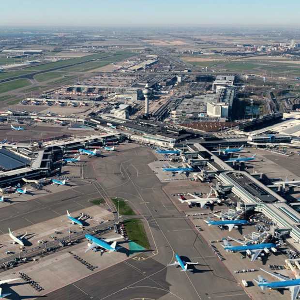 Zo heeft KLM op dit moment de vloot op Schiphol geparkeerd