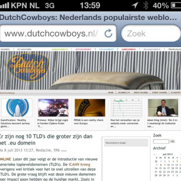 Kwart van advertenties wordt mobiel niet getoond