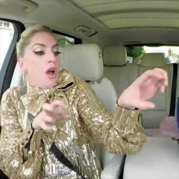 Lady Gaga in de Carpool Karaoke met James Corden