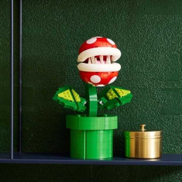 LEGO mixt game- en plantensets tot een geweldige Piranha Plant