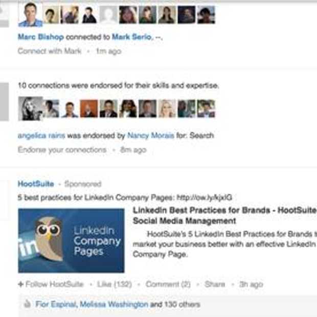LinkedIn introduceert gesponsorde updates