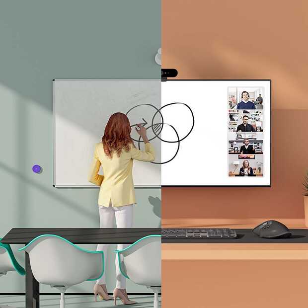 Logitech Scribe: een contentcamera om analoge whiteboards digitaal te maken