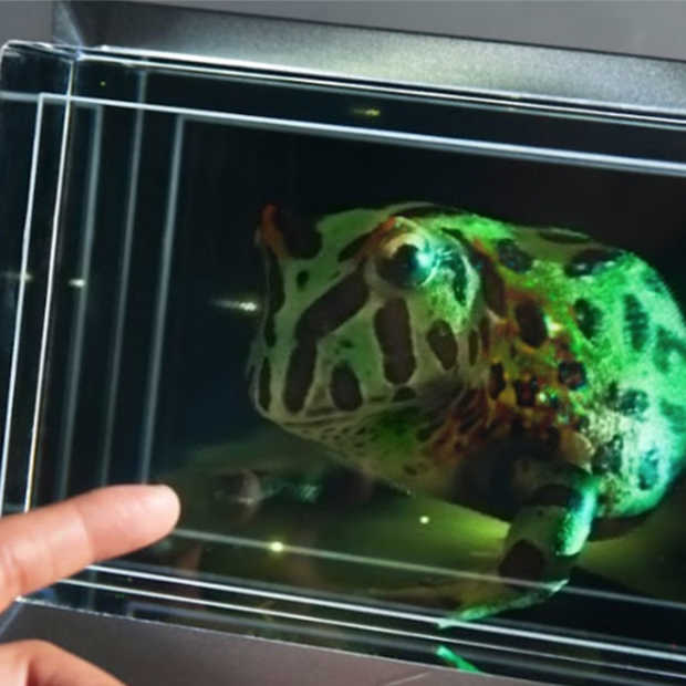 Gespot: een scherm waarmee je hologrammen kunt maken