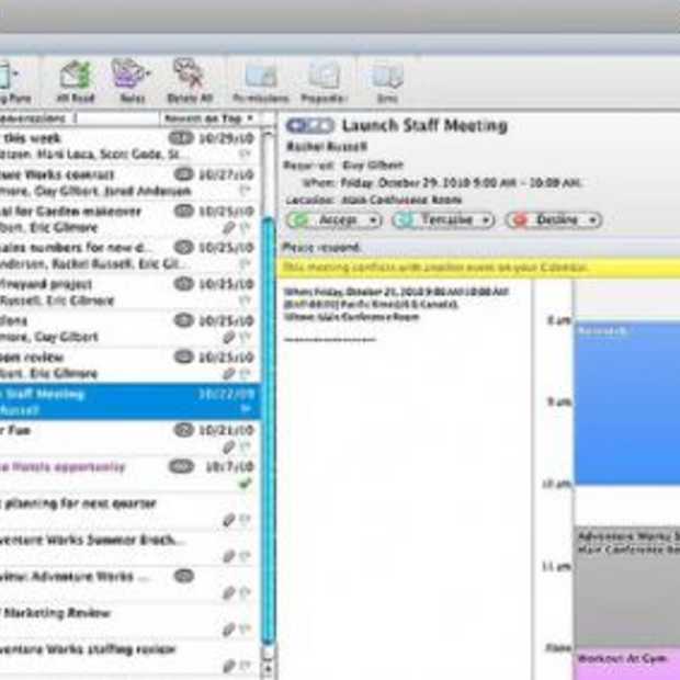 Mac gebruikers staat Outlook versie te wachten