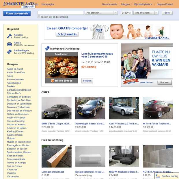 Marktplaats werkt samen met gebruikers aan vernieuwing