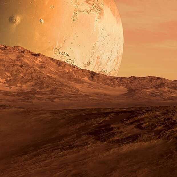 ​Er is mogelijk heel veel waterijs gevonden op Mars