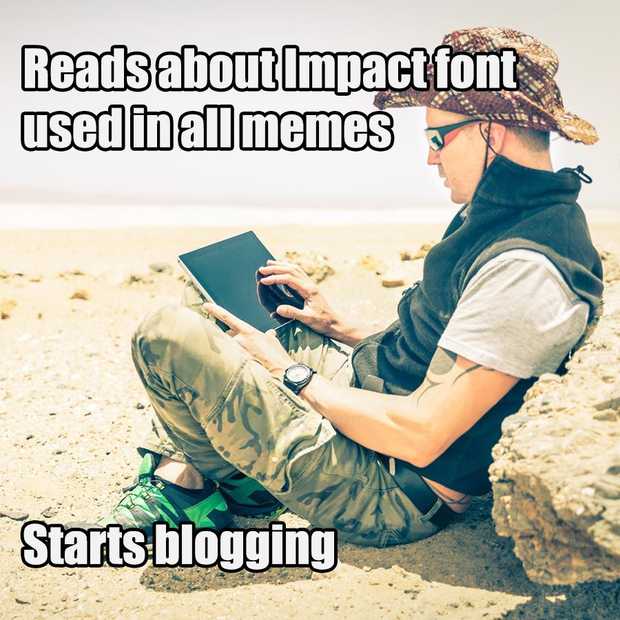 De reden dat iedere meme hetzelfde lettertype gebruikt?