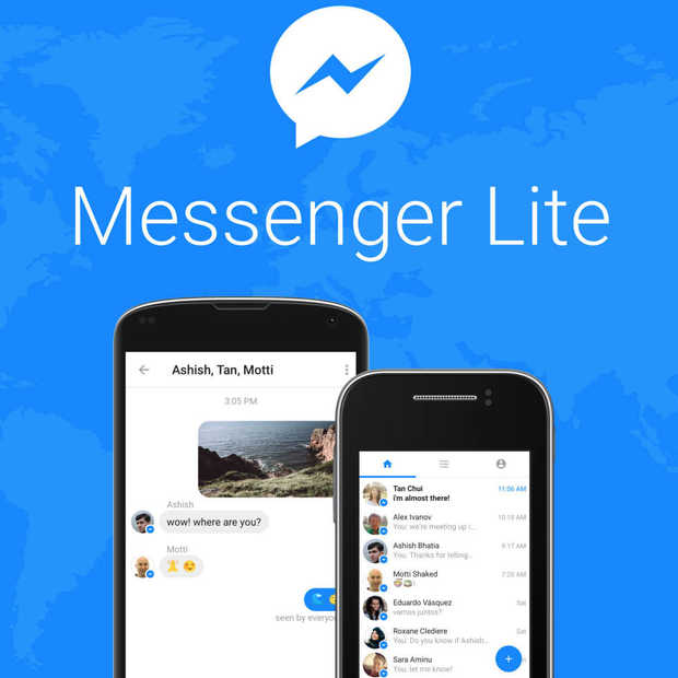 Facebook introduceert Messenger Lite