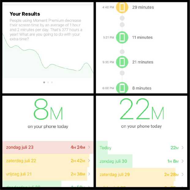 Verslaafd aan je smartphone? De app Moment helpt je er vanaf