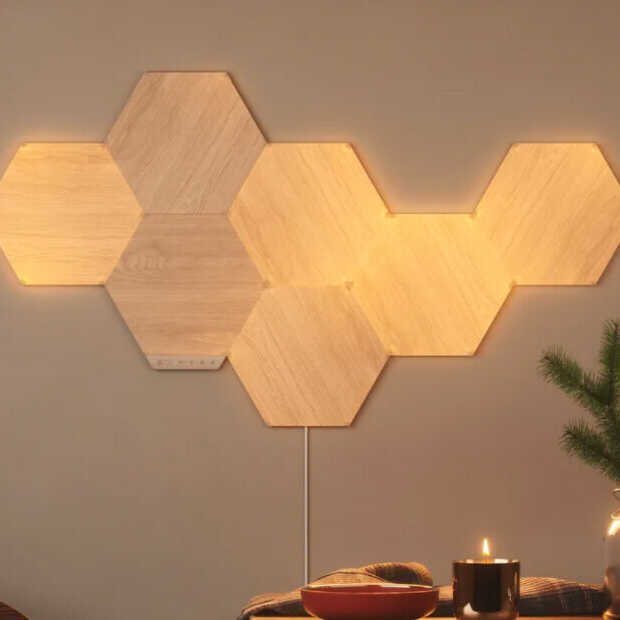 Nanoleaf-lampen lijken nu op lichtgevend hout