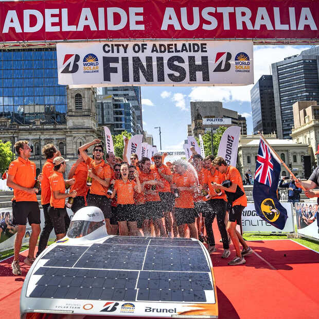 Derde plek voor Brunel Solar Team in World Solar Challenge