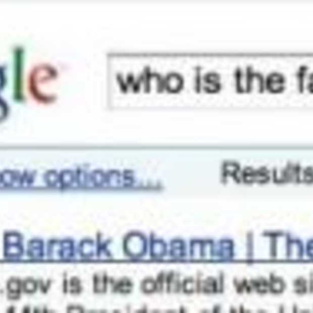 Obama volgend slachtoffer "Google bomb"