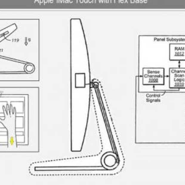 Patent voor een Touchscreen iMac
