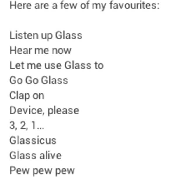 "Pew pew pew" legt het af tegen "OK Glass" 