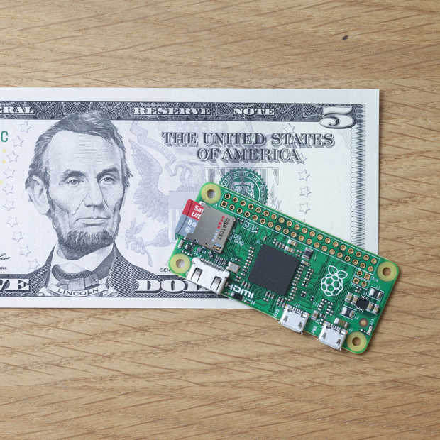 De nieuwe Raspberry Pi Zero kost slechts 5 dollar!