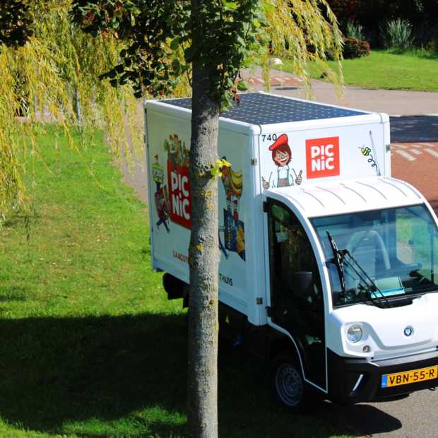 Online supermarkt Picnic introduceert bezorgwagens met zonnepanelen