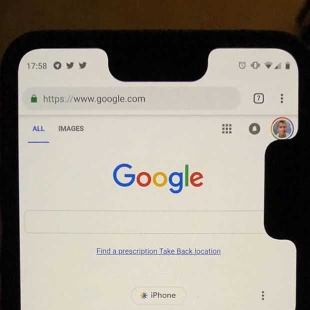 Google bug geeft Pixel 3 XL extra notch - aan de zijkant