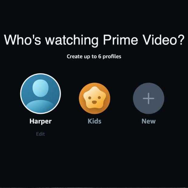Amazon Prime Video maakt het mogelijk profielen te maken