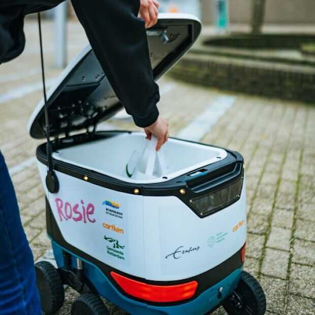Robot Rosie gaat boodschappen bezorgen op universiteitscampus