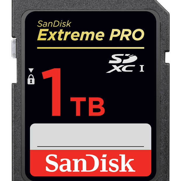 Sandisk toont eerste SD-kaart met een capaciteit van 1 Terabyte