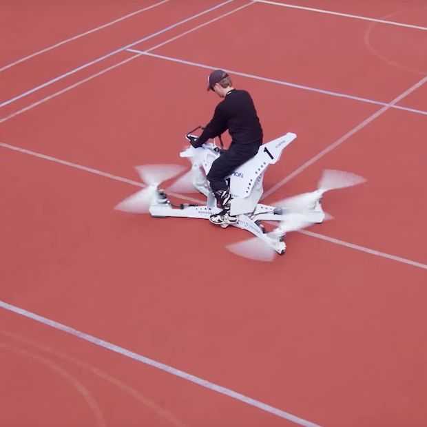 De Hoversurf is een echte hoverbike, maar lijkt nogal gevaarlijk