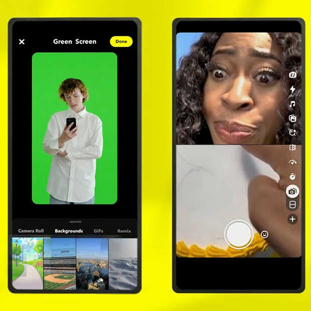 ​Snapchat introduceert green screen-modus en meer