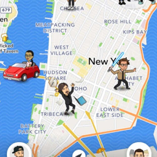 ​Snapchat komt met Layers: herinneringen op de wereldkaart